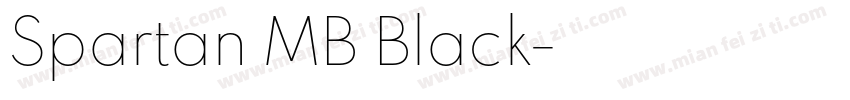 Spartan MB Black字体转换